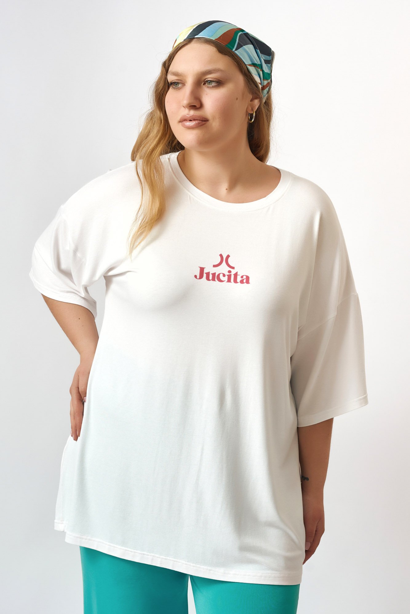 Oversized-T-shirt-Jucita-TM-Ροζ Oversized T-shirt Jucita TM Ροζ JUCITA
