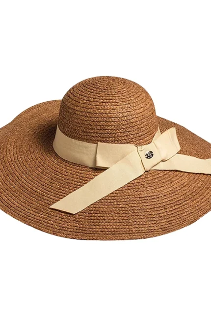 Parisen Wide Καπέλο Ηλίου | Karfil Hats Brown | Ελληνικά Καπέλα