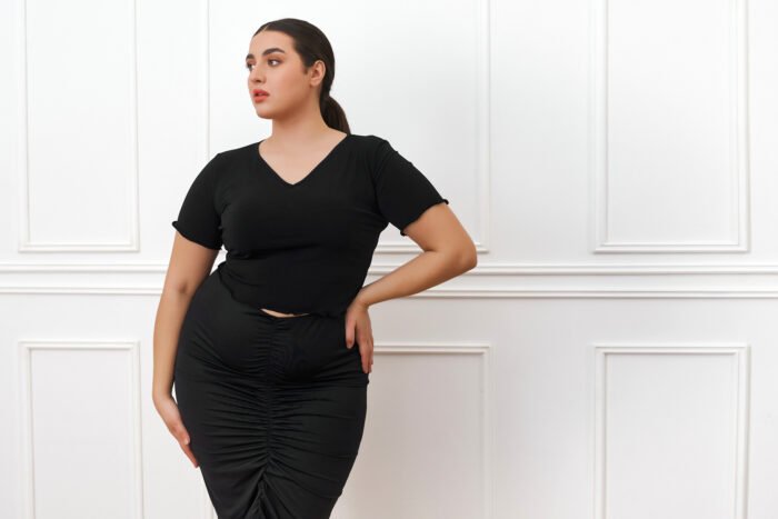 Pencil Φούστα Angelina Μαύρο | Plus Size Ρούχα - Image 4
