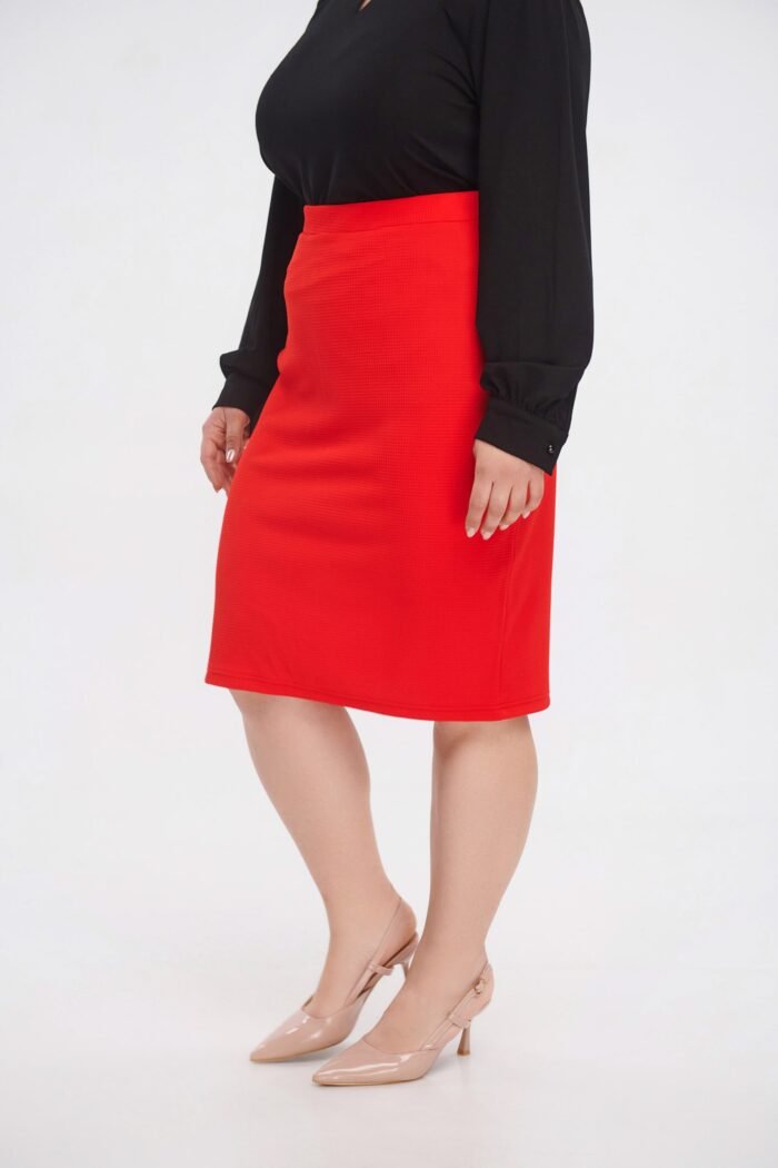 Pencil Φούστα Emilia Κόκκινο | Plus Size Ρούχα - Image 2