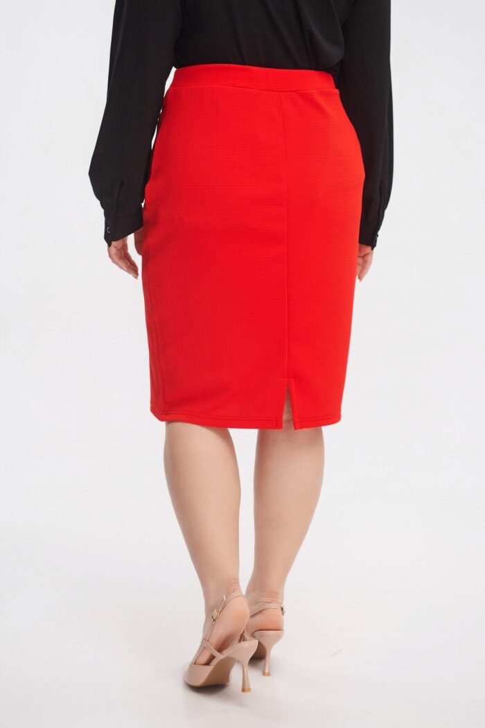 Pencil Φούστα Emilia Κόκκινο | Plus Size Ρούχα - Image 3