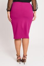 Pencil Φούστα Ελαστική Κρεπ | Plus Size Ρούχα - Image 2