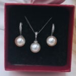 '' Aviellyn '' νυφικό σετ κοσμημάτων ασημένιο με πέρλα