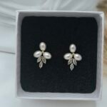 ” Ginerva ” νυφικά σκουλαρίκια χρυσά