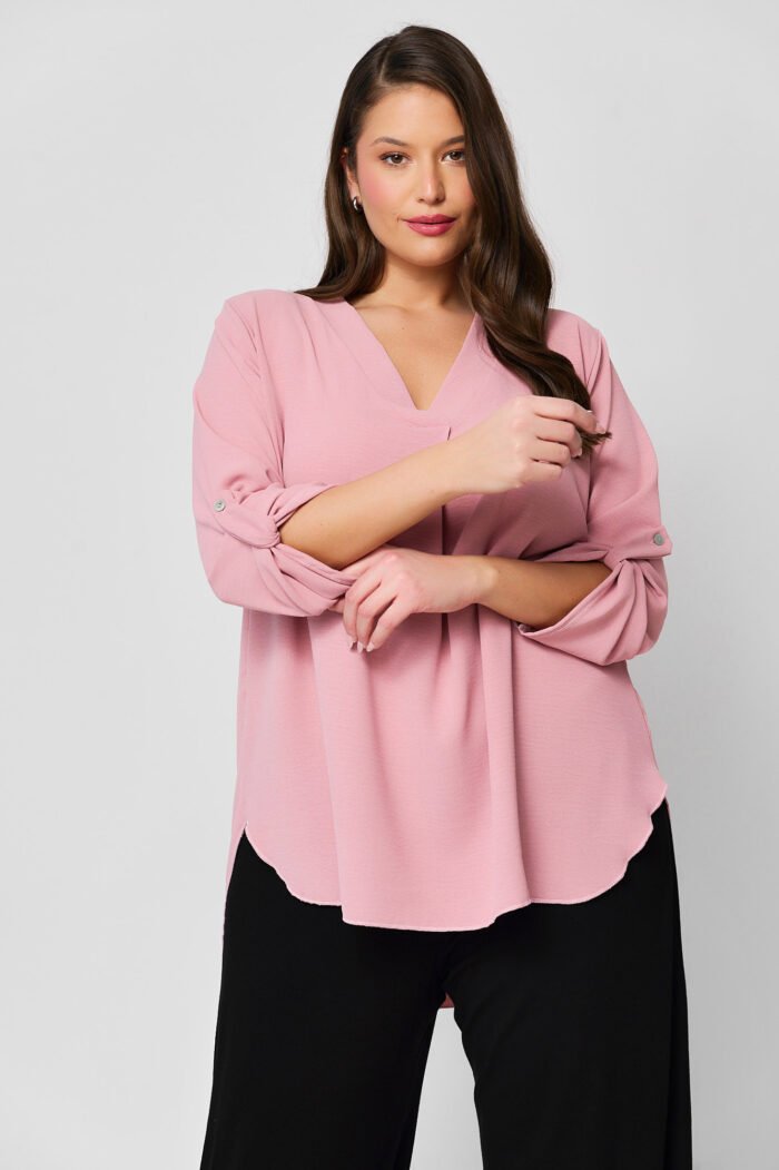 Ασύμμετρη Πουκαμίσα V Cecylia | Plus Size Ρούχα - Image 2