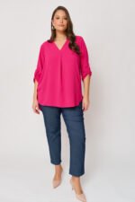 Ασύμμετρη Πουκαμίσα V Cecylia | Plus Size Ρούχα - Image 4