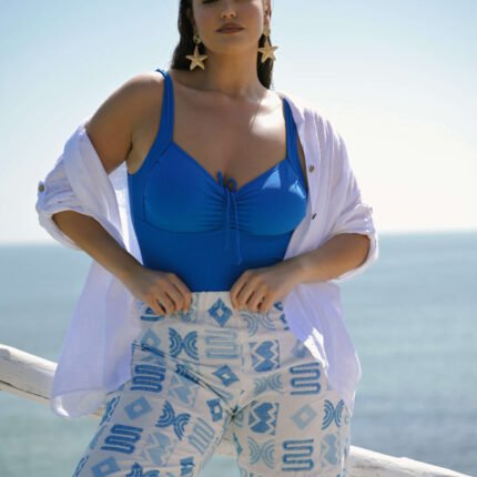 Ασύμμετρη Πουκαμίσα Βαμβακερή Daphne Λευκό JUCITA