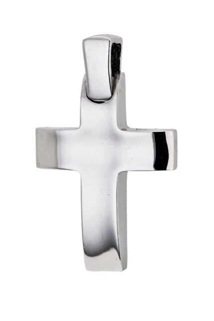 Βαπτιστικός Σταυρός Val΄Oro για Αγόρι Σκέτος Λευκό Χρυσό 14 Καρατίων Κ14 030268