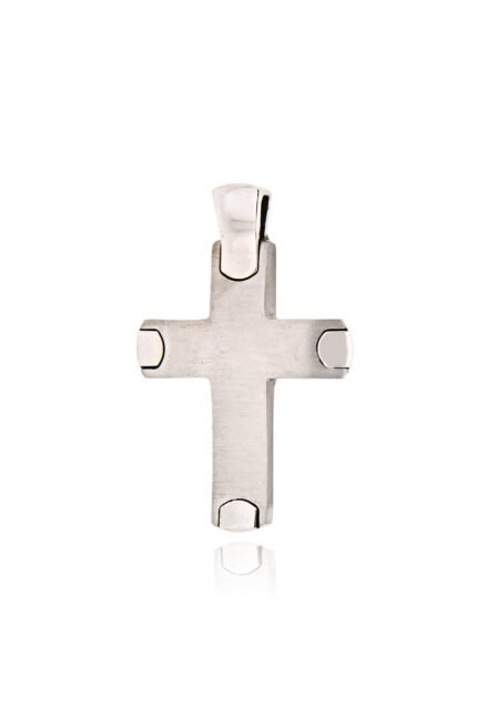 Βαπτιστικός Σταυρός Val΄Oro για Αγόρι Σκέτος Λευκό Χρυσό Κ14 040830