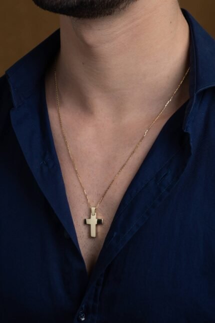 Βαπτιστικός Σταυρός για Αγόρι Val΄Oro Σκέτος από Κίτρινο Χρυσό Κ14 031885 1