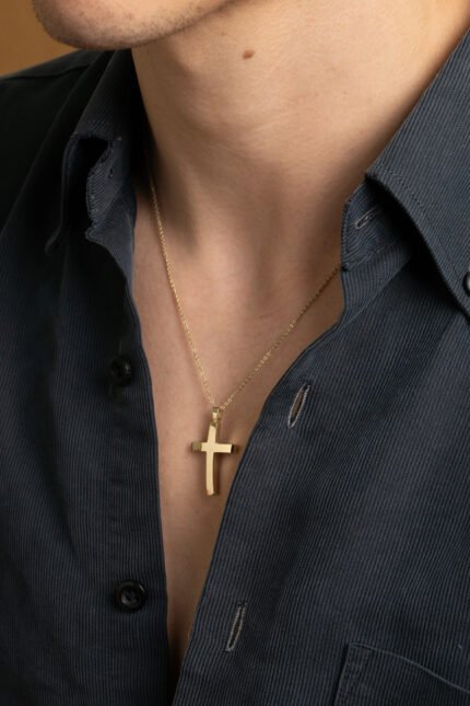 Βαπτιστικός Σταυρός για Αγόρι Val΄Oro από Κίτρινο Χρυσό Κ14 041044 1