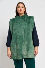 Γουνάκι Διπλής Όψης Αμάνικο | Plus Size Ρούχα - Image 2