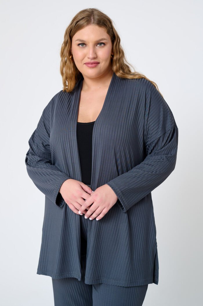 Κιμονό Ελαστικό Σε Διάταξη | Plus Size Ρούχα - Image 2