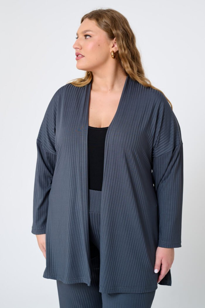 Κιμονό Ελαστικό Σε Διάταξη | Plus Size Ρούχα - Image 3
