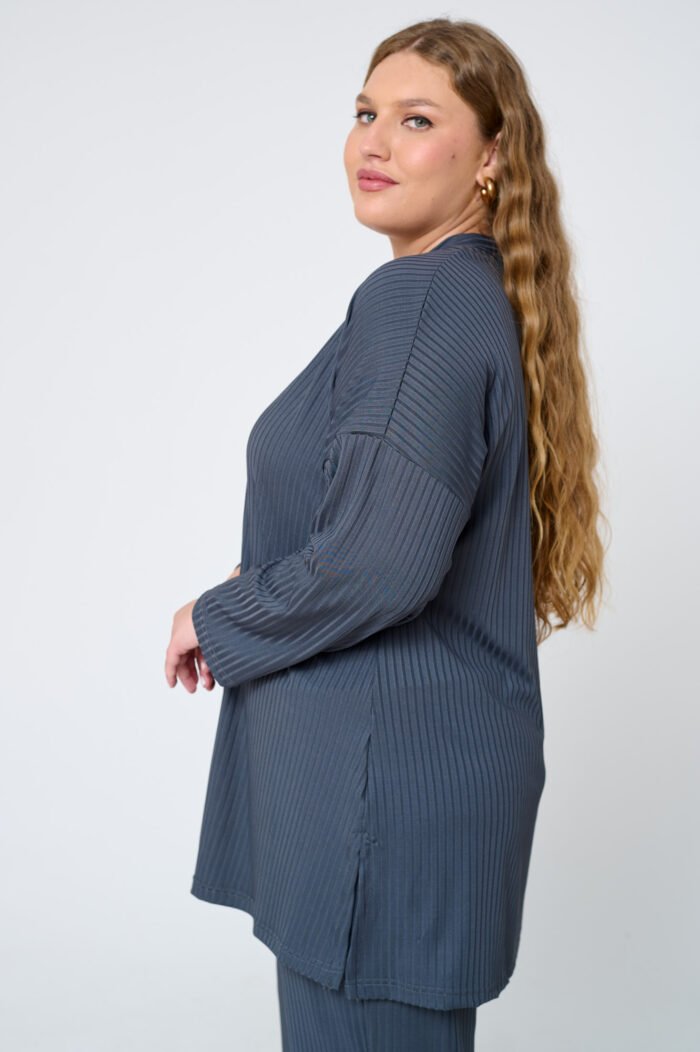 Κιμονό Ελαστικό Σε Διάταξη | Plus Size Ρούχα - Image 4