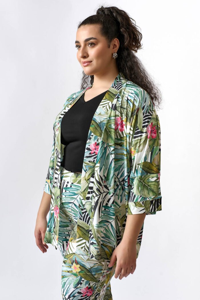Κιμονό Εμπριμέ Beatrice | Plus Size Ρούχα - Image 3