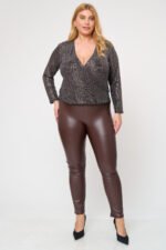 Κολάν Δερματίνη με Φλις | Plus Size Ρούχα - Image 4