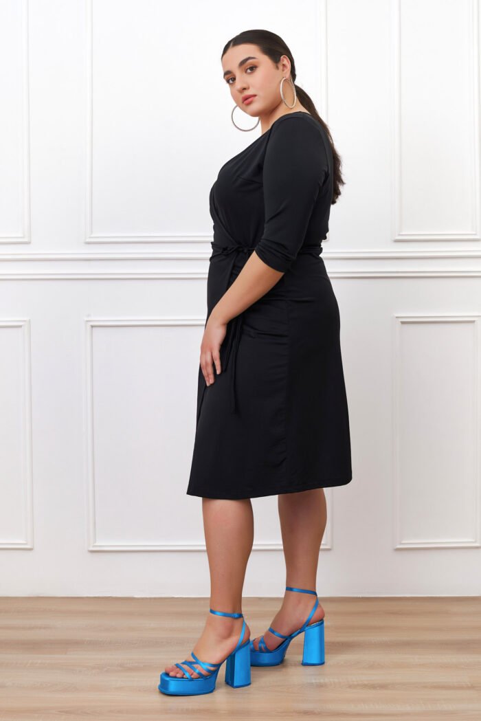 Κρουαζέ Φόρεμα Μαύρο Camila | Plus Size Ρούχα - Image 3