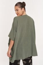 Μπλούζα Monica Χακί | Plus Size Ρούχα - Image 4