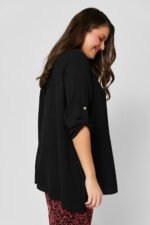 Μπλούζα Ασύμμετρη Calypso Μαύρo | Plus Size Ρούχα - Image 2