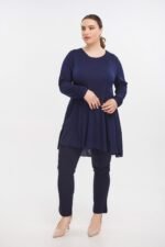 Μπλούζα Ελαστική Peplum | Plus Size Ρούχα - Image 2