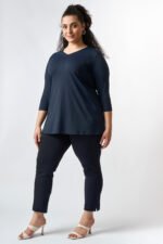 Μπλούζα Ελαστική V Eleanor | Plus Size Ρούχα - Image 2