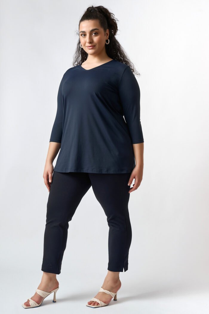 Μπλούζα Ελαστική V Eleanor | Plus Size Ρούχα - Image 2