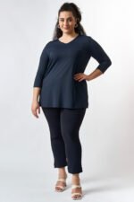 Μπλούζα Ελαστική V Eleanor | Plus Size Ρούχα - Image 3