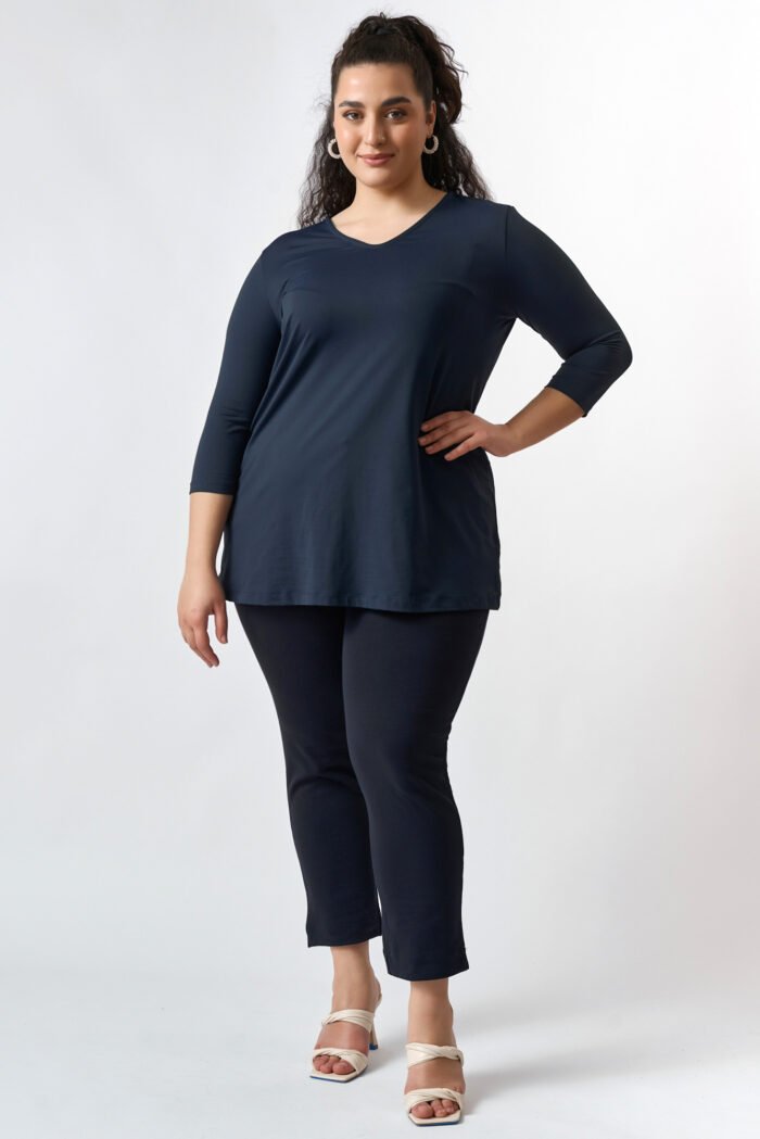 Μπλούζα Ελαστική V Eleanor | Plus Size Ρούχα - Image 3