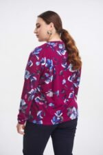Μπλούζα Ελαστική Φλοράλ Rose | Plus Size Ρούχα - Image 2
