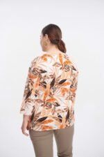 Μπλούζα Ελαστική Φλοράλ Troy | Plus Size Ρούχα - Image 3