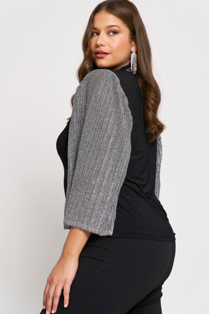 Μπλούζα Ελαστική με Lurex | Plus Size Ρούχα - Image 2