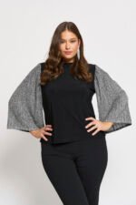 Μπλούζα Ελαστική με Lurex Μανίκια Yolanda JUCITA