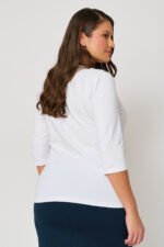 Μπλούζα Ελαστική με Διακόσμηση | Plus Size Ρούχα - Image 4