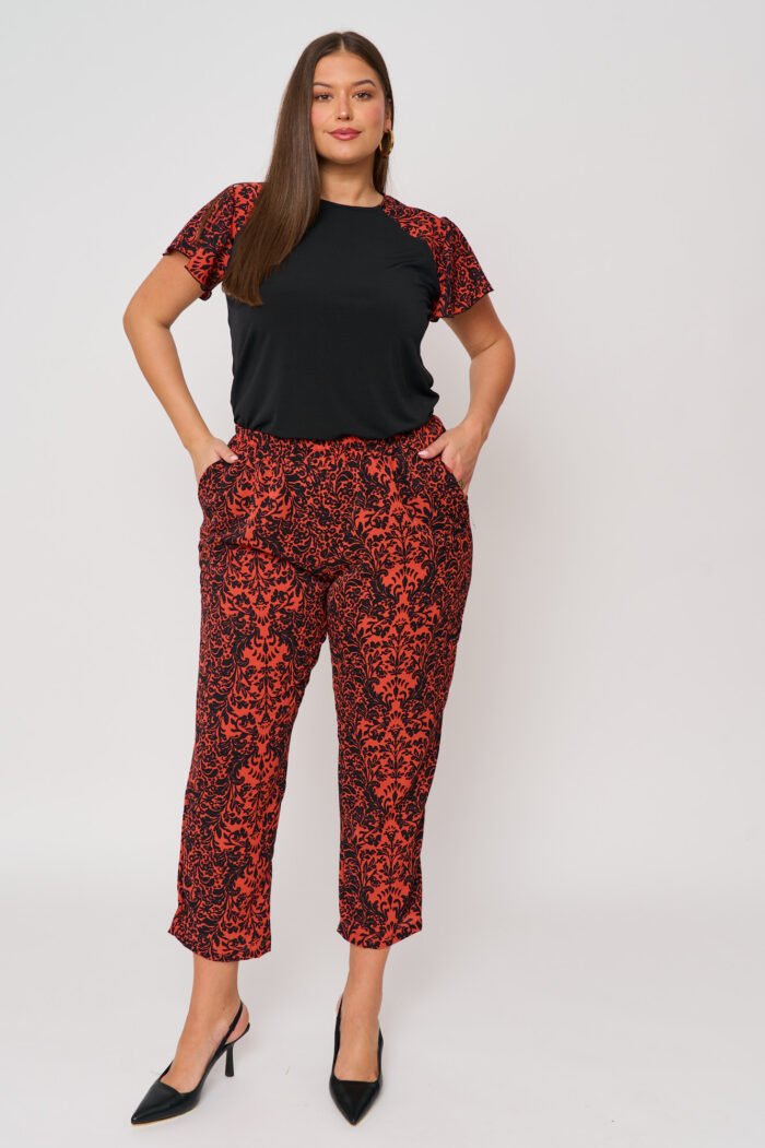 Μπλούζα Ελαστική με Φλοραλ | Plus Size Ρούχα - Image 3