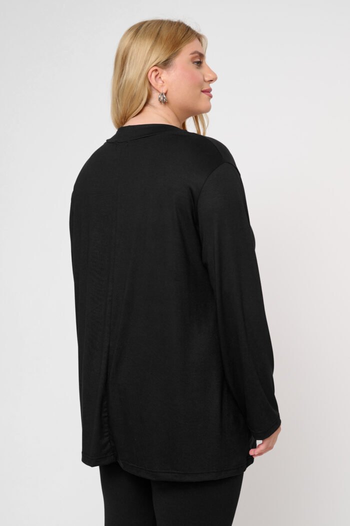 Μπλούζα Μακριά Ελαστική με | Plus Size Ρούχα - Image 4
