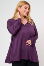Μπλούζα Μακριά Ελαστική με | Plus Size Ρούχα - Image 2