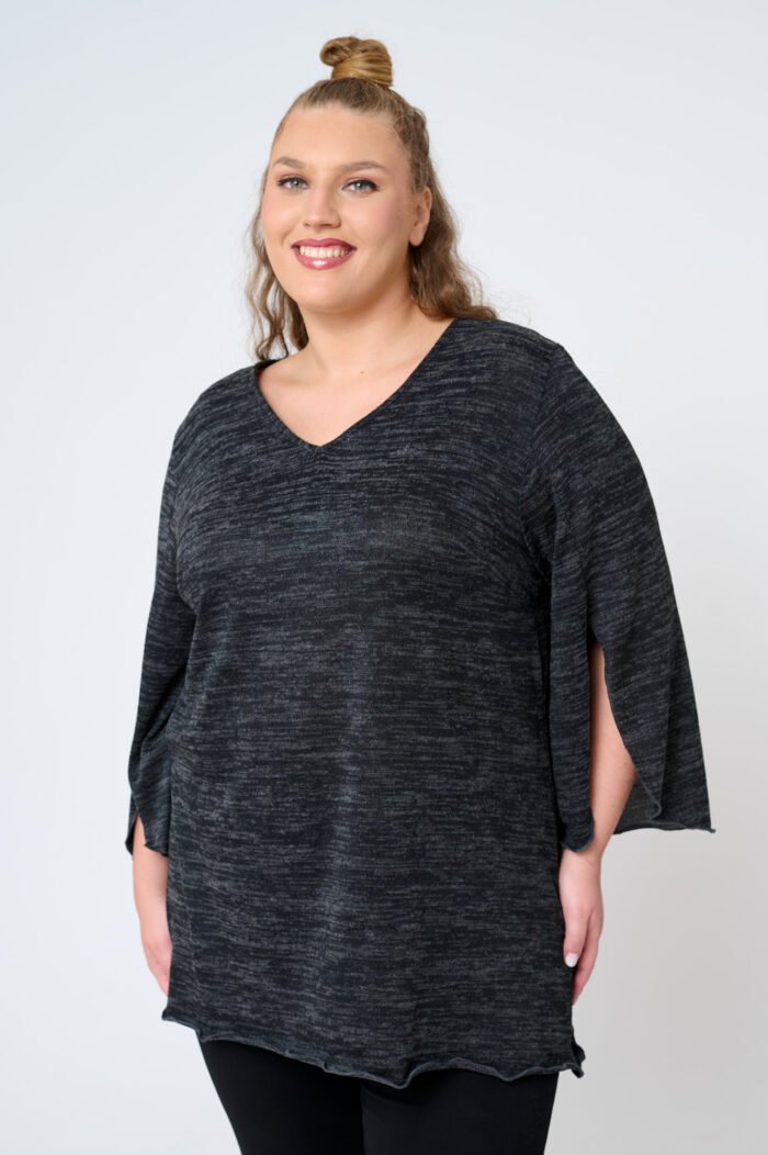 Μπλούζα Πλεκτή Μακριά Jade | Plus Size Ρούχα - Image 2