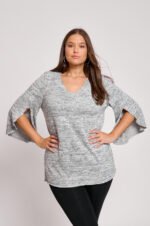 Μπλούζα Πλεκτή Μακριά Jade | Plus Size Ρούχα - Image 4