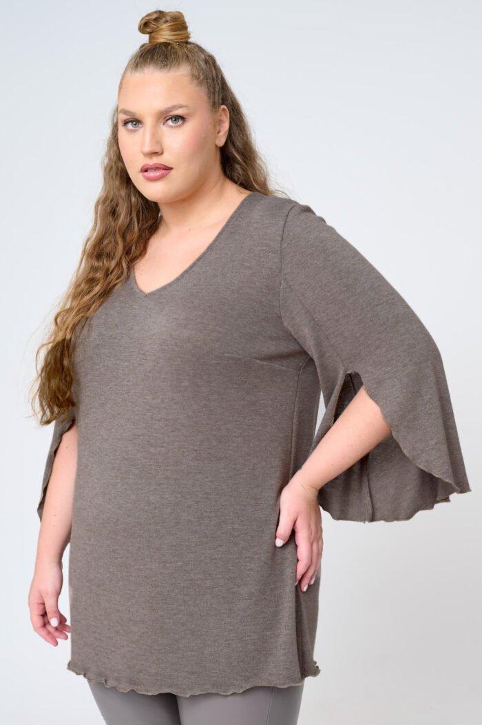 Μπλούζα Πλεκτή Μακριά Jade | Plus Size Ρούχα - Image 2