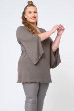 Μπλούζα Πλεκτή Μακριά Jade | Plus Size Ρούχα - Image 3