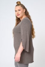 Μπλούζα Πλεκτή Μακριά Jade | Plus Size Ρούχα - Image 4