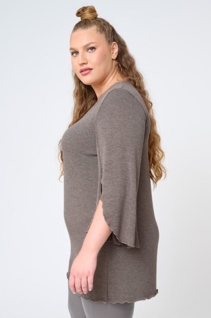 Μπλούζα Πλεκτή Μακριά Jade | Plus Size Ρούχα - Image 4