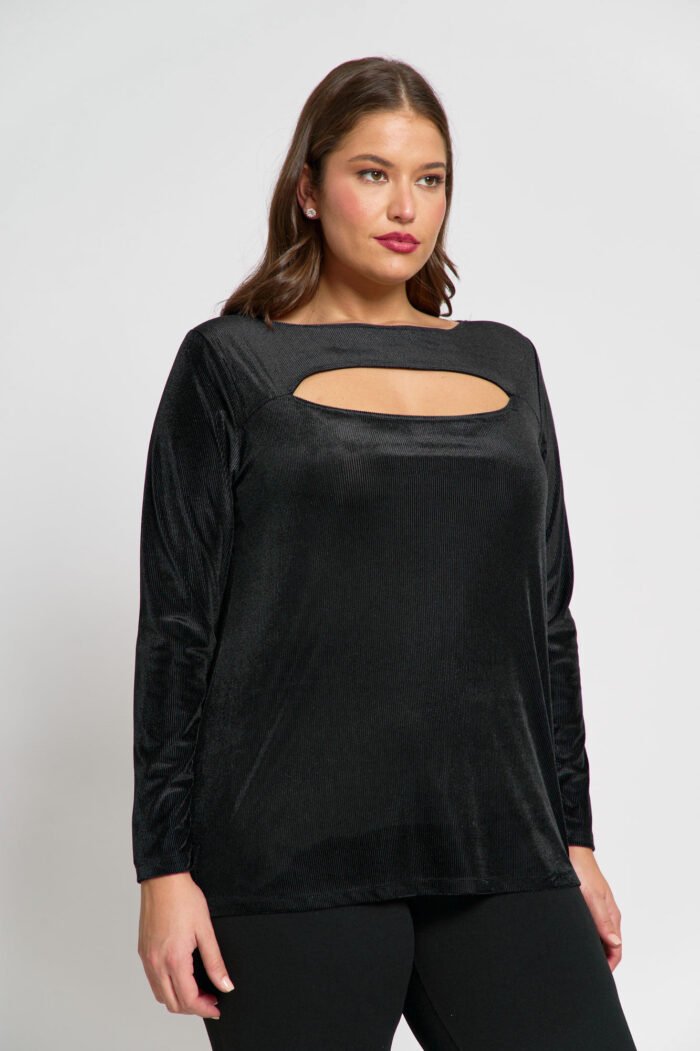 Μπλούζα με Άνοιγμα στο | Plus Size Ρούχα - Image 2
