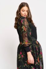 Μπλούζα με Διαφανή Μανίκια | Plus Size Ρούχα - Image 3