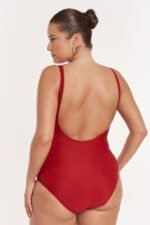 Ολόσωμο Μαγιό Iro Μπoρντό | Plus Size Ρούχα - Image 4