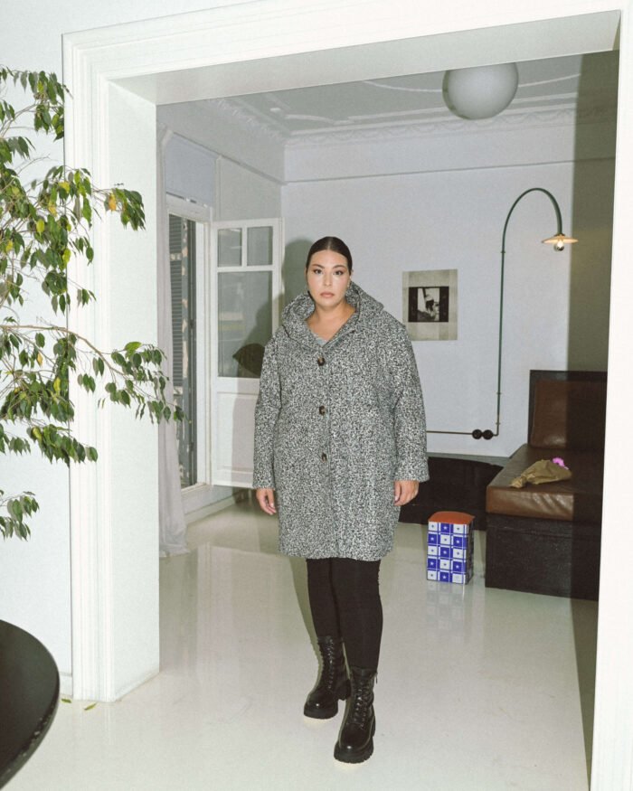 Παλτοζακέτα Gina Γκρι | Plus Size Ρούχα - Image 4