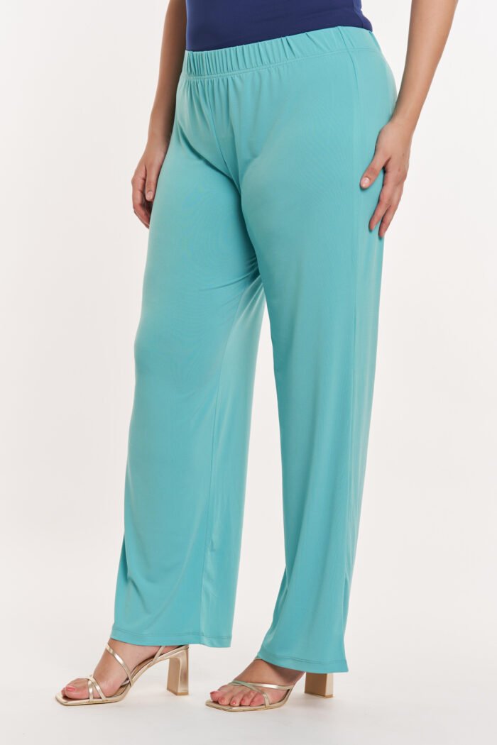 Παντελόνα Ελαστική Eleanor Aqua | Plus Size Ρούχα - Image 2