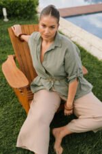 Παντελόνα με Τσέπες Flavia Μπεζ JUCITA