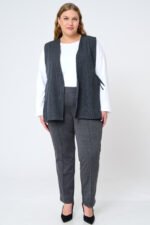 Παντελόνι Ίσιο Kleopatra Γκρι | Plus Size Ρούχα - Image 4